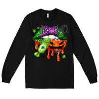 Black Halloween lips Long Sleeve Tee - NancyCooperArtShop