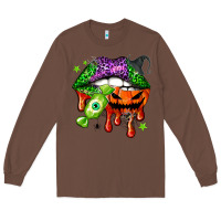 Chestnut Halloween lips Long Sleeve Tee - NancyCooperArtShop