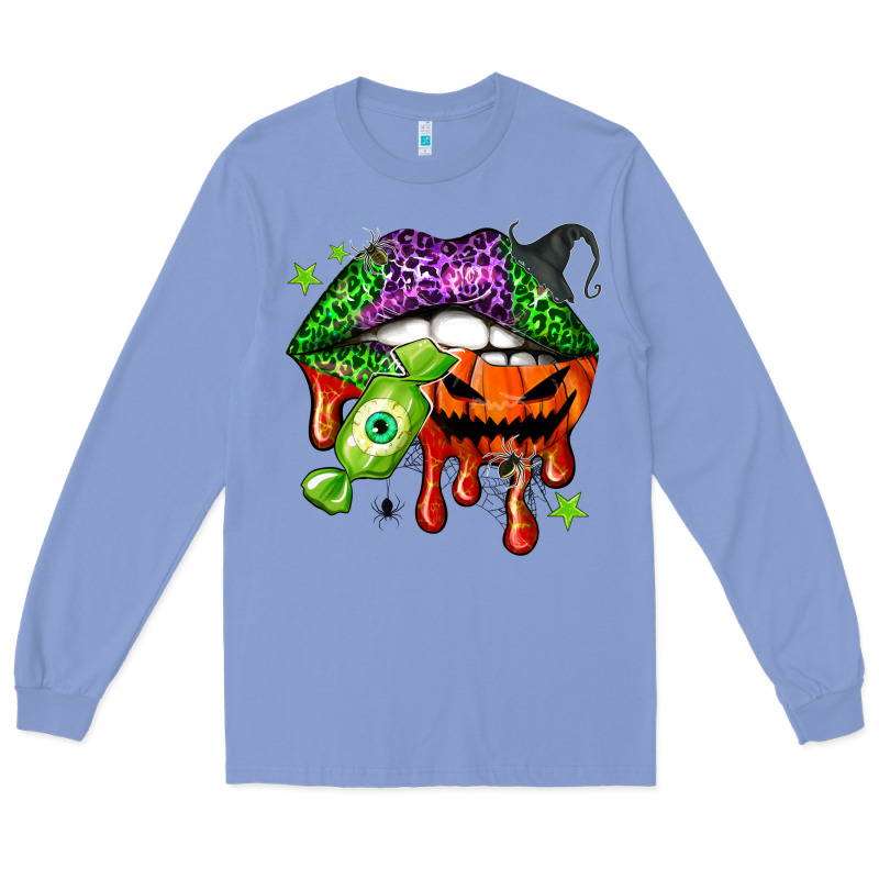 Halloween Lips Long Sleeve Tee by NancyCooperArtShop | Teevron