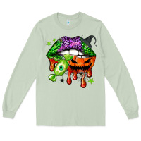 Matcha Halloween lips Long Sleeve Tee - NancyCooperArtShop