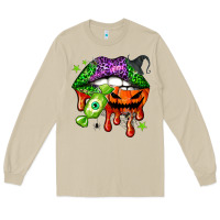 Mushroom Halloween lips Long Sleeve Tee - NancyCooperArtShop