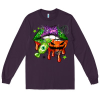 Plum Halloween lips Long Sleeve Tee - NancyCooperArtShop
