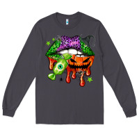 Smoke Halloween lips Long Sleeve Tee - NancyCooperArtShop