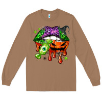 Toasted Coconut Halloween lips Long Sleeve Tee - NancyCooperArtShop