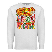 Oatmeal Heather Food Is My Valentine Premium Sweatshirt - CowhideDigitalArt