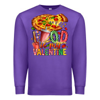 Purple Food Is My Valentine Premium Sweatshirt - CowhideDigitalArt