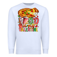White Food Is My Valentine Premium Sweatshirt - CowhideDigitalArt