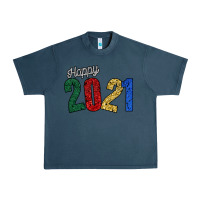Midnight Navy Happy 2021 Urban Heavy Tee - Bettercallsaul