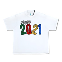 White Happy 2021 Urban Heavy Tee - Bettercallsaul