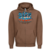 Chestnut Boom boom Mama Zipper Hoodie - FaDigitalArtStudio