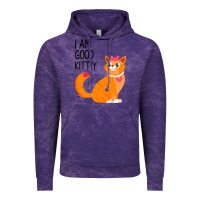 Cloud Purple I Am Good Kittiy Vintage Hoodie - Bettercallsaul