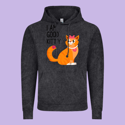 I Am Good Kittiy Vintage Hoodie Designed By Bettercallsaul