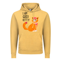 Vintage Mustard I Am Good Kittiy Vintage Hoodie - Bettercallsaul