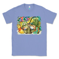 Colony Blue coconut with fruits  background Classic Tee - BarkalooDesign
