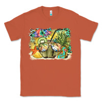 Copper coconut with fruits  background Classic Tee - BarkalooDesign