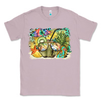 Lilac coconut with fruits  background Classic Tee - BarkalooDesign