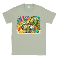 Matcha coconut with fruits  background Classic Tee - BarkalooDesign