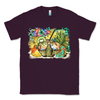 Plum coconut with fruits  background Classic Tee - BarkalooDesign