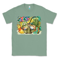 Sage coconut with fruits  background Classic Tee - BarkalooDesign