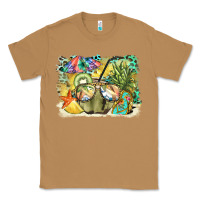 Toasted Coconut coconut with fruits  background Classic Tee - BarkalooDesign