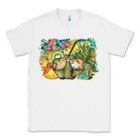 White coconut with fruits  background Classic Tee - BarkalooDesign