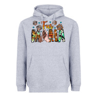 Heather Grey fur mama Heavyweight Hoodie - CowhideDigitalArt