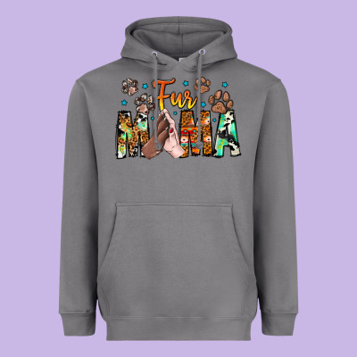 Fur Mama Heavyweight Hoodie Designed By Cowhidedigitalart