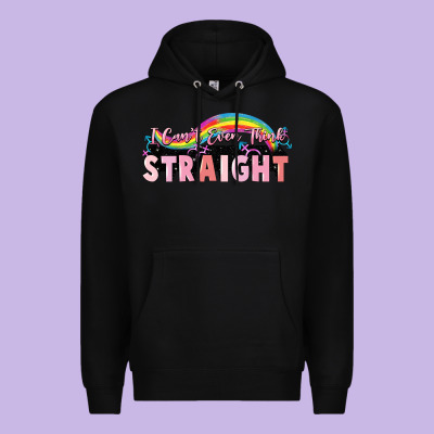 I Cant Ever Think Straight Premium Hoodie Designed By Fadigitalartstudio
