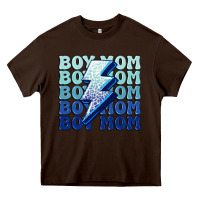 Chocolate Brown boy mom Heavy Core Tee - MaliasSmallBusiness