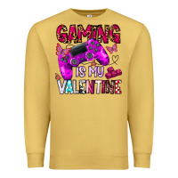 Antique Gold gaming is my valentine Premium Sweatshirt - CowhideDigitalArt