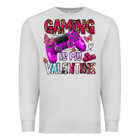 Dove Grey gaming is my valentine Premium Sweatshirt - CowhideDigitalArt