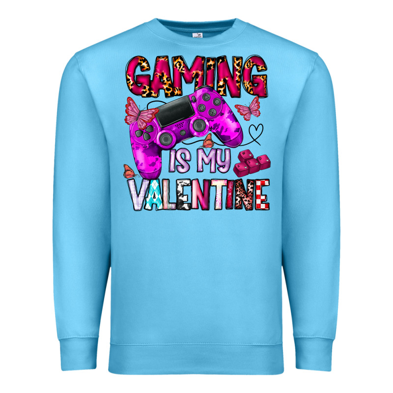 Gaming Is My Valentine Premium Sweatshirt by CowhideDigitalArt | Teevron