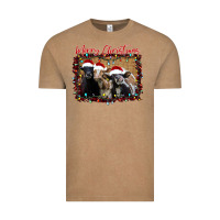 Vintage Coffee Merry Christmas Cows Vintage Tee - Bettercallsaul