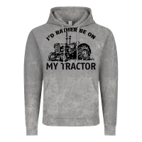 Cloud Rock I D Rather Be On My Tractor Vintage Hoodie - Bettercallsaul