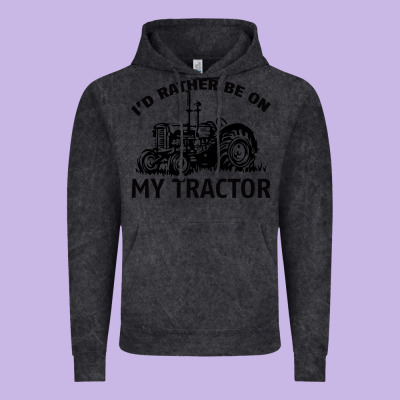 I D Rather Be On My Tractor Vintage Hoodie Designed By Bettercallsaul