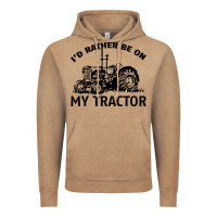 Vintage Coffee I D Rather Be On My Tractor Vintage Hoodie - Bettercallsaul