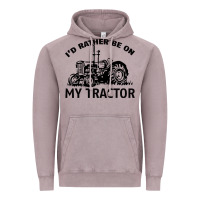 Vintage Zinc I D Rather Be On My Tractor Vintage Hoodie - Bettercallsaul
