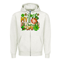 Oatmeal Heather my 1st st patricks day Zipper Hoodie - FaDigitalArtStudio