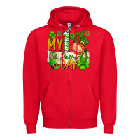 Red my 1st st patricks day Zipper Hoodie - FaDigitalArtStudio