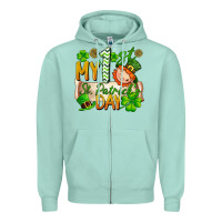 Seafoam my 1st st patricks day Zipper Hoodie - FaDigitalArtStudio