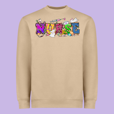 Easter Nurse Easter Day Heavyweight Sweatshirt Designed By Howdyjamesfarm