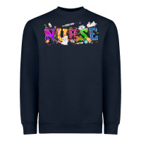 Navy Easter nurse Easter Day Heavyweight Sweatshirt - HowdyJamesFarm