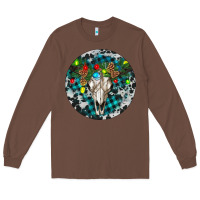 Chestnut Bull Skull Christmas Long Sleeve Tee - RanaPortraitStore
