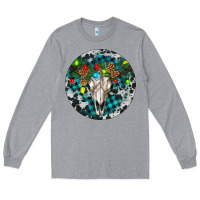 Heather Grey Bull Skull Christmas Long Sleeve Tee - RanaPortraitStore