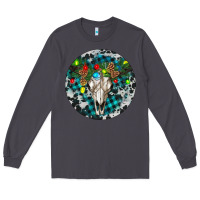 Smoke Bull Skull Christmas Long Sleeve Tee - RanaPortraitStore