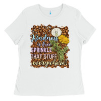 White kindness is free sprinkle Ladies Tee - NancyCooperArtShop