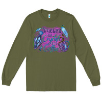 Army Green Fueled by crystals and coffee halloween Long Sleeve Tee - NancyCooperArtShop