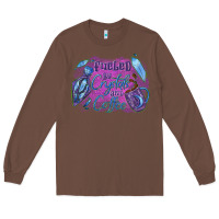 Chestnut Fueled by crystals and coffee halloween Long Sleeve Tee - NancyCooperArtShop
