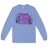 Colony Blue Fueled by crystals and coffee halloween Long Sleeve Tee - NancyCooperArtShop