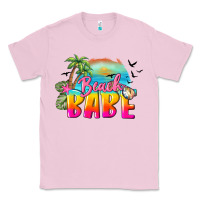 Bubblegum Pink beach babe Classic Tee - BarkalooDesign